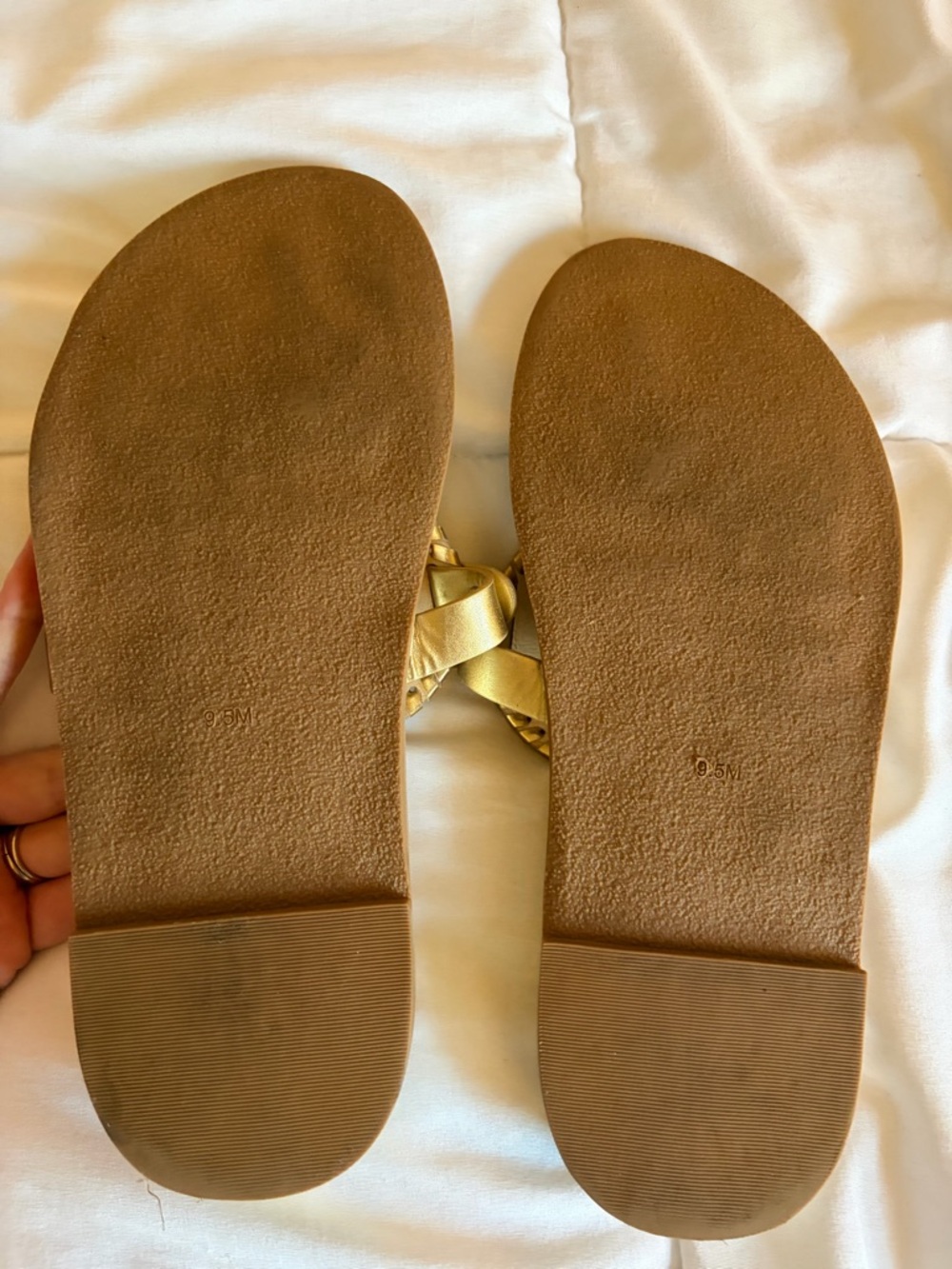 Jack Rogers Metallic Gold Thong Sandal - Picture 7 of 10